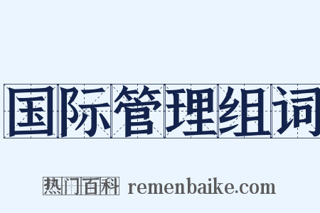 国际管理组词是什么意思的图片